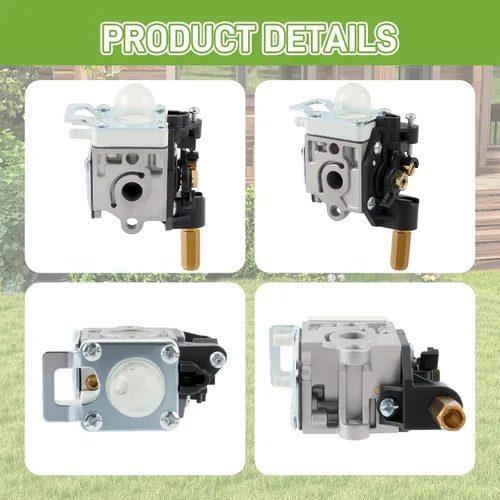 Vista 5 de SRM-266 Carburador para recortadora ECHO PPT-266 PE-266 SHC-266 HCA-266 con kit de afinación #RB-K112, A021003830, A021003831