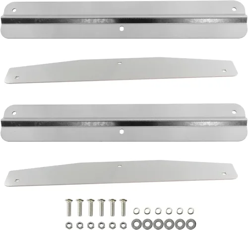 Vista 4 de Par (2) Universal Mud Flap Weight Semi Truck 24" X 4" Chrome 3 Stud Fit 24" Wide Mud Flaps