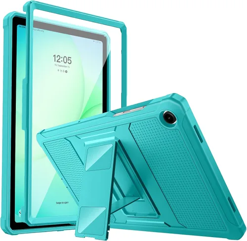 Vista 14 de MoKo Funda para Samsung Galaxy Tab A9 Plus/A9+ de 11 pulgadas 2023, a prueba de golpes de cuerpo completo resistente con protector de pantalla