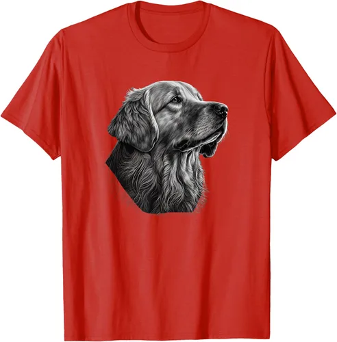 Vista 107 de Camiseta divertida Golden Retriever, Negro