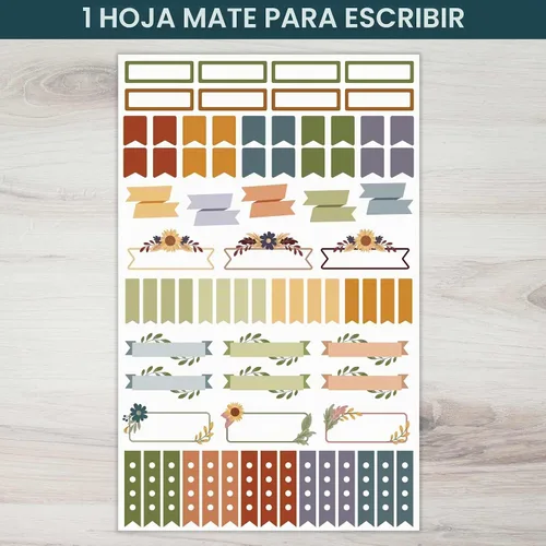 Vista 3 de bloom daily planners Paquete de calcomanías de expansión de otoño, 8 hojas/411 calcomanías, paquete variado de cosecha de otoño con Halloween