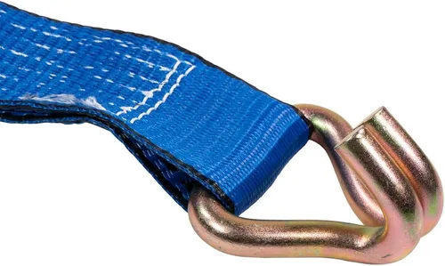 Vista 6 de Correa de trinquete azul de 2" x 15' con gancho de alambre, 3333 lbs WLL