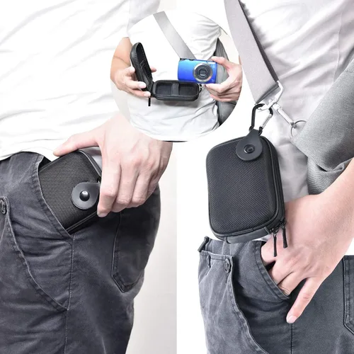 Vista 2 de FOSOTO Funda compacta para cámara digital compatible con Canon ELPH 180 360 PowerShot G9X G9X Mark II SX620 HS, DSC-W800 W830, Nikon COOLPIX A10