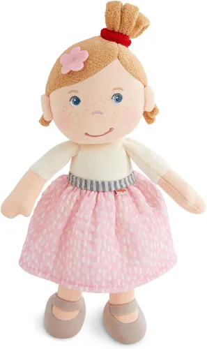 Vista 10 de HABA Snug Up Camilla - Muñeca suave de 10 pulgadas, lavable a máquina, perfecta para acurrucarse, primera muñeca suave y figura de felpa para niños