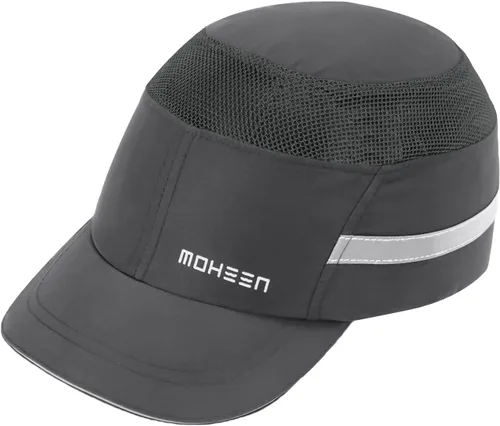 Vista 12 de Gorra de Seguridad Ligera con Protección contra Golpes - Sombrero Protector Transpirable Estilo Béisbol con Rayas Reflectantes
