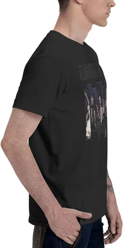 Vista 4 de Camisetas de algodón para hombre, estilo casual, para campamento, manga corta, para temporada completa
