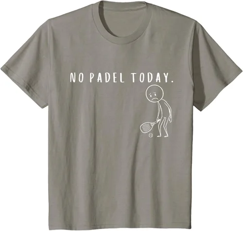Vista 34 de No Padel Today Funny Padel Stickman Padel Playera Jugador de Tenis