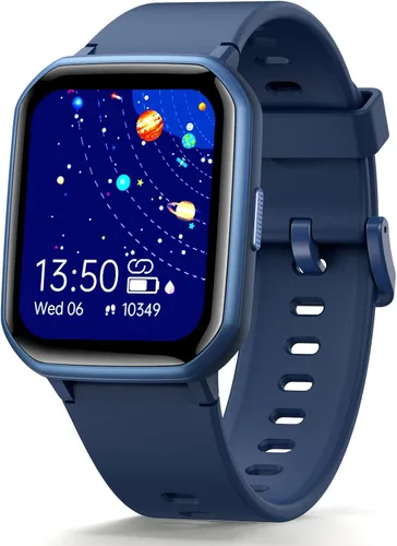 Vista 9 de Reloj inteligente para niños y niñas, rastreador de actividad física para niños, esfera de bricolaje de 1.5 pulgadas, 19 modos deportivos, monitor