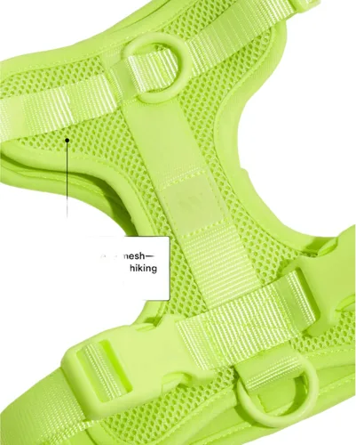 Vista 2 de Wild One Arnés para perro, arnés sin tirones para mascota con 3 clips para correa, chaleco acolchado suave ajustable para perro, cómodo, elástico