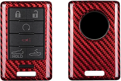 Vista 10 de Funda para llavero de fibra de carbono genuina para Chevrolet Captiva Corvette C7 Stingray Coupe Smart Car Remote Key Fob Case para hombres mujeres