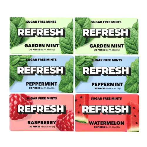 Vista 6 de Refresh - Muestra de mentas de xilitol, mentas naturales sin azúcar