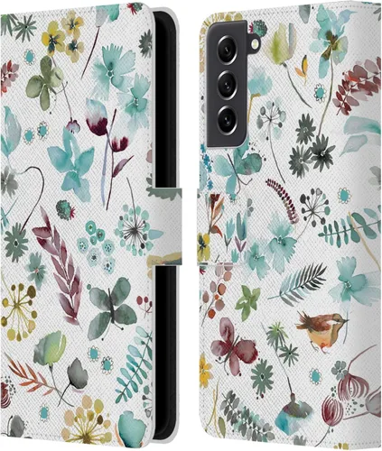 Vista 226 de Head Case Designs Officially Licensed Ninola Butterfly Nature Spring Floral Leather Wallet Case Compatible with Samsung Galaxy A07 4G