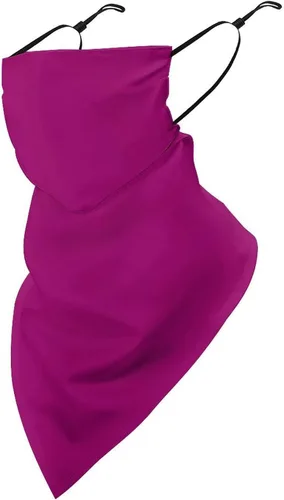 Vista 14 de Bufanda triangular reutilizable con cinta elástica para las orejas, protección solar UV