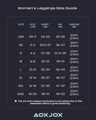Vista 5 de Aoxjox Leggings sin costuras para mujer, cintura alta, control de abdomen, 2.0, contorno de sonrisa, pantalones de yoga de entrenamiento de 24