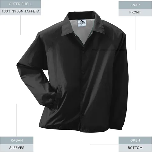 Vista 2 de Augusta Sportswear - Chaqueta de entrenador, de nailon con forro