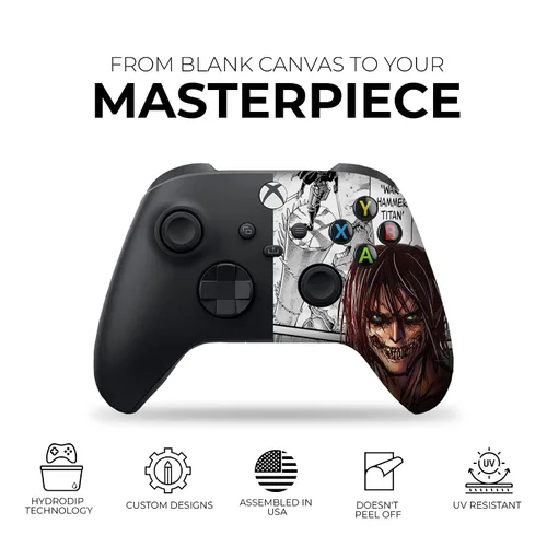 Vista 3 de Original X-box Wireless Controller Special Edition Customized by DreamController Compatible with X-box One SX, X-box Series XS & Windows 10 Made