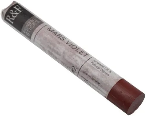 Vista 151 de R&F Handmade Paints - Pigmento profesional al óleo en barra, naranja lizarina, 6.4 fl oz