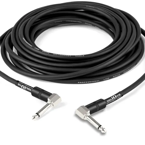 Vista 12 de Cable de conexión de guitarra de 6 pulgadas, cables de pedal de efecto de guitarra de 5.9 in, en ángulo Ángulo en ángulo