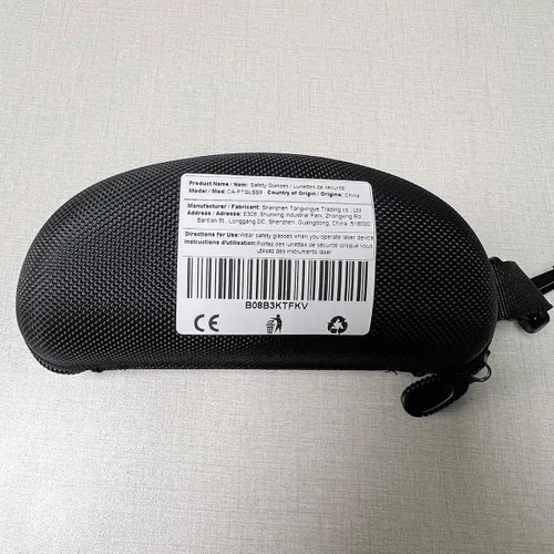 Vista 8 de FreeMascot Gafas de seguridad láser UV y rojas para 405 nm, 445 nm, 650 nm y luz láser infrarroja para depilación, protección ocular con montura
