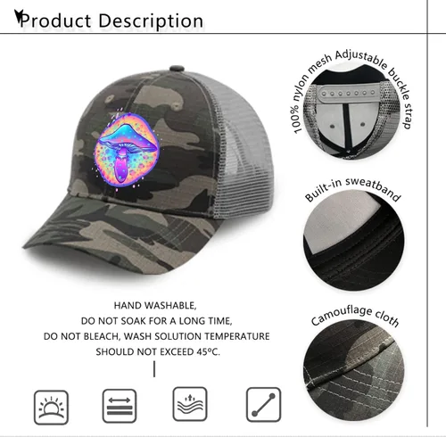 Vista 7 de devor Baseball Caps Magic Mushrooms Dad Hats, Funny Dad Hats for Women
