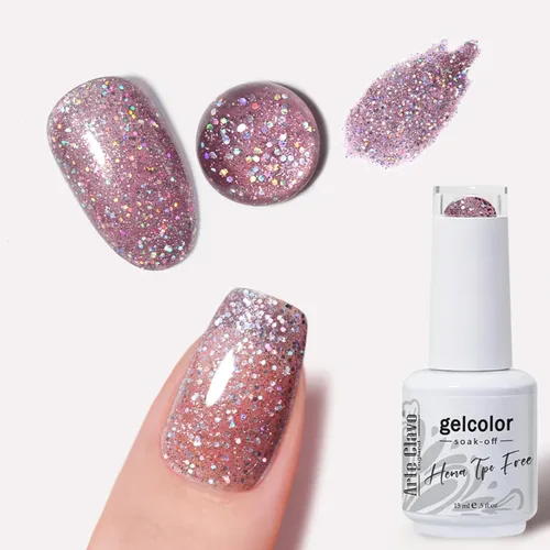 Vista 31 de Arte Clavo Pearlescent Nude Gel Nail Polish 15ml - HEMA Free Soak off UV LED Nail Gel for Manicure, DIY Nail Art, Home Salon Use 11029