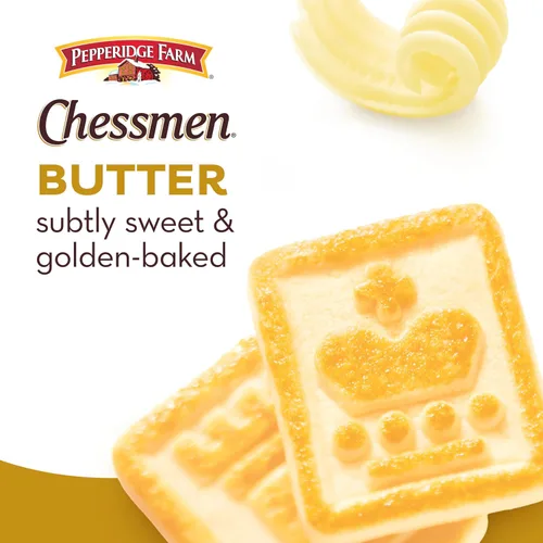 Vista 3 de Pepperidge Farm Chessmen Galletas de mantequilla, bolsa de 7.25 onzas (el embalaje puede variar)