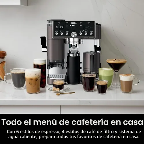 Vista 9 de Ninja Luxe Café Pro Series, Espresso, Cold Brew, Hot Water, ES701BR