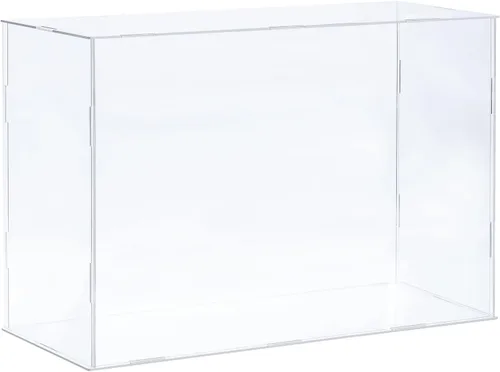 Vista 16 de MECCANIXITY Vitrina de acrílico Caja de plástico transparente montar escaparate a prueba de polvo 14x6.3x4.1 pulgadas para artículos coleccionables
