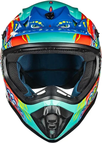 Vista 15 de ILM Casco de cara completa para motocicleta, motocross y cuatrimoto para niños y jóvenes, aprobado por el Departamento de Transporte de Estados