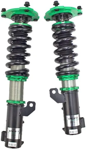 Vista 2 de Rev9 R9-HS2-110 Hyper-Street II Kit de bajada de suspensión de coilover de amortiguador, amortiguador monotubo con ajuste de rebote de 32 clics