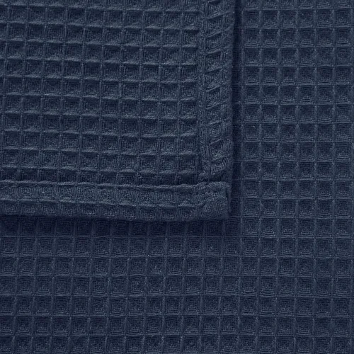 Vista 5 de Encasa XO - Toallas de mano y faciales de tejido a cuadros 30x30 cm, juego de 12 paños de color azul marino Secado rápido para baño, gimnasio