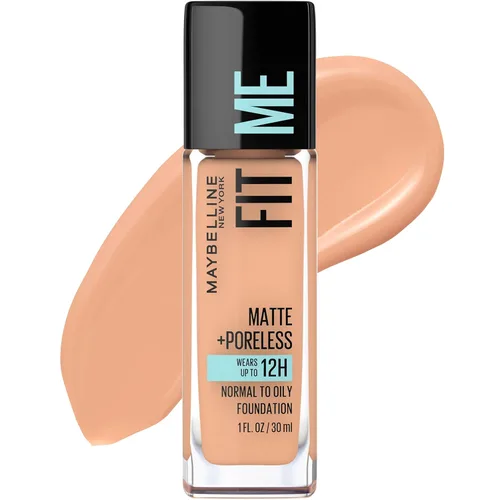 Vista 61 de Maybelline New York Fit Me Matte + Poreless Base Líquida, Formato de Bolsa, 220 Natural Beige, 1.3 onzas 220 Beige natural