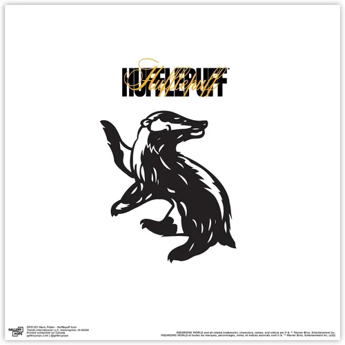 Vista 9 de Trends International Gallery Pops Harry Potter - Póster de pared con icono de Hufflepuff de 12 x 12 pulgadas, versión enmarcada en negro Versión