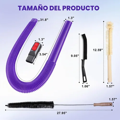 Vista 2 de Lovepea Kit limpiador de ventilación de secadora para Dyson V15 V12 V11 V10