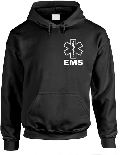 Vista 6 de v2 EMS - servicios médicos de emergencia - Sudadera con capucha para hombre Azul marino