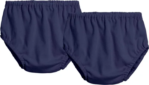 Vista 4 de City Threads Cotton Diaper Covers for Girls and Boys 2-Pack, Made in USA Baby Bloomers, Wear Over Disposable and Cloth