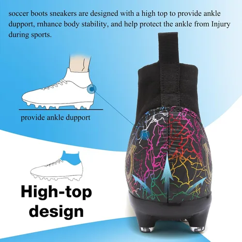 Vista 5 de Zapatos de fútbol para hombre y mujer, zapatos de fútbol para Big Boy AG TF