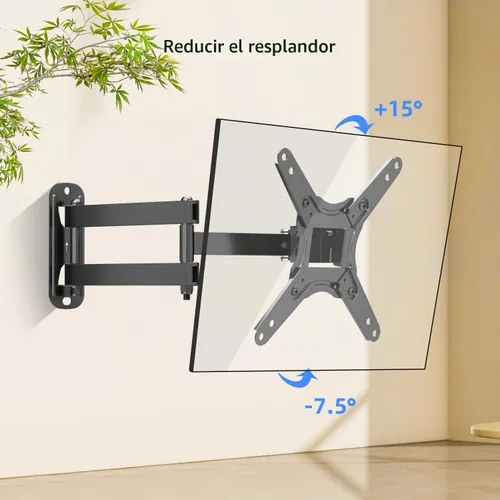 Vista 2 de Suptek - Soporte de pared para monitor de TV de movimiento completo para la mayoría de televisores y monitores de pantalla plana LED LCD de 13 a 43