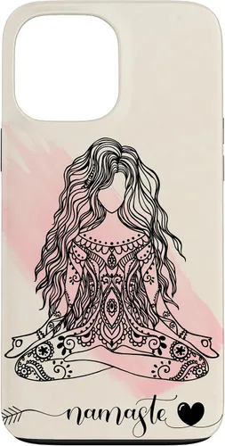 Vista 24 de Namaste Mandala Hippie Yoga Woman Meditation Spiritual Gift Case for iPhone 17