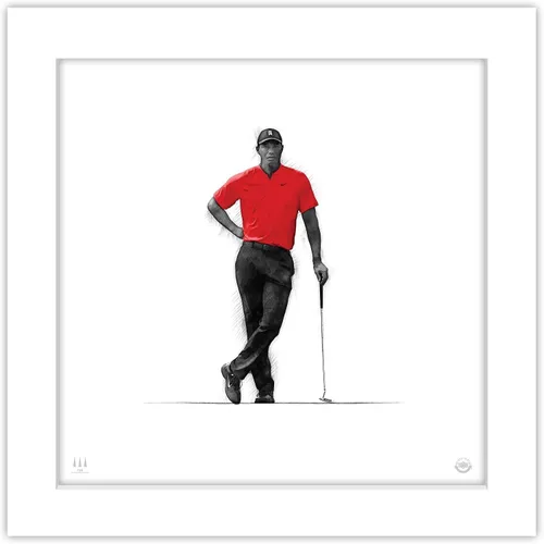Vista 9 de Gallery Pops Tiger Woods - Arte de pared con enfoque, versión enmarcada negra, 12 x 12 pulgadas