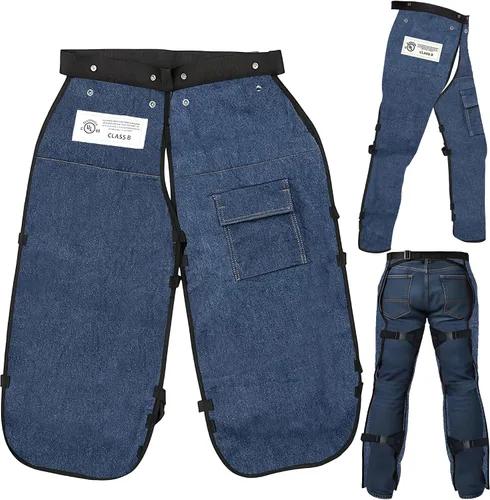 Vista 8 de MGP SUPPLY Apron Style Chainsaw Chaps with Pocket & Adjustable Waist Lightweight Class B Protective Safety Equipment