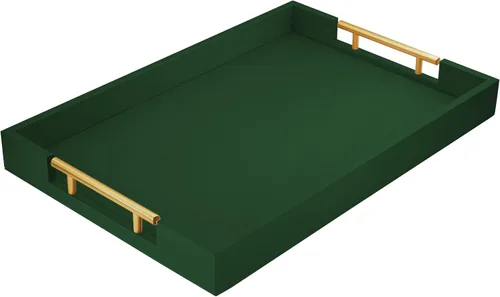 Vista 15 de ATZYmolin Bandeja de servicio de cuero de 17 x 12 pulgadas, bandeja