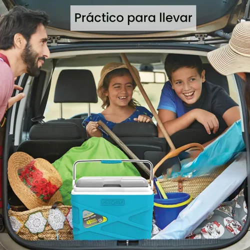 Vista 4 de Pinnacle Lonchera térmica térmica de 10 litros – Enfriador duro portátil para campamento/picnic – Coolbox se mantiene fresco durante 48 horas.