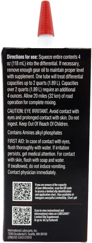 Vista 3 de Lubegard 42851 Suplemento para Diferencial de Deslizamiento Limitado, 4 fl. oz.