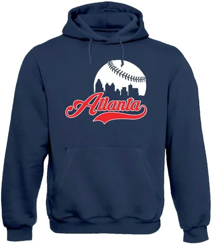 Vista 18 de Xtreme Apparrel Cityscape Skyline - Sudadera con capucha para hombre para fanáticos del béisbol