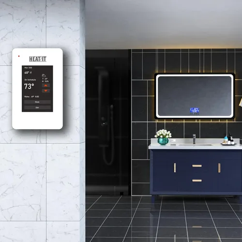 Vista 6 de HEATIT ET-7A Termostato programable con pantalla táctil y control por voz voice control, touchscreen display, programmable temperature settings