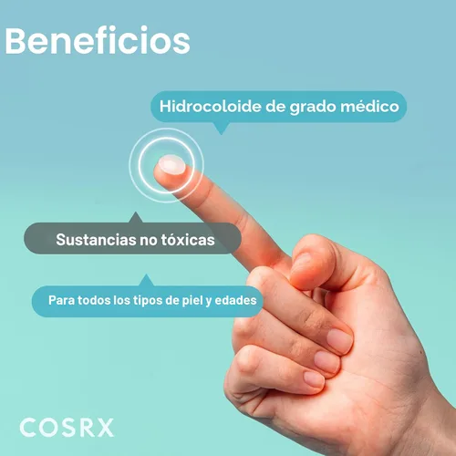 Vista 5 de COSRX - Master parche para acné espinillas A.D.F. Apósito hidrocoloide Tratamiento rápido y fácil Pimple Stickers for Blemishes and Zits
