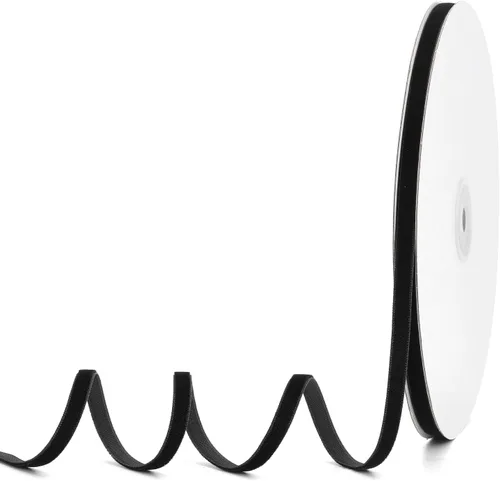 Vista 47 de Cinta de terciopelo negro de 1-1/2 pulgadas x 20 yardas, ideal para envolver regalos, hacer lazos para el pelo, coronas, decoración de boda y fiesta