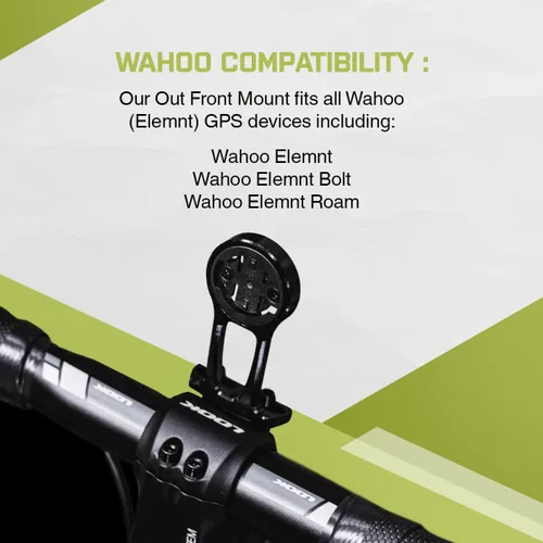 Vista 3 de JRC Components Stealth + Soporte de vástago premium compatible con Wahoo Elemnt