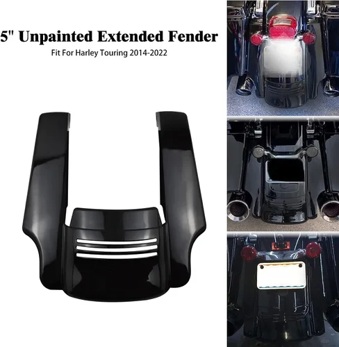Vista 2 de Extensión de guardabarros trasero de 5 pulgadas para Harley Touring Road King Street Glide Electra Glide Road Glide 2014-2022